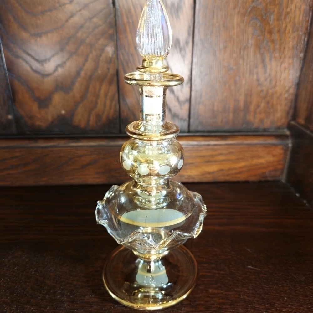 Vintage Egyptian hand blown glass perfume. - Picture 9 of 11